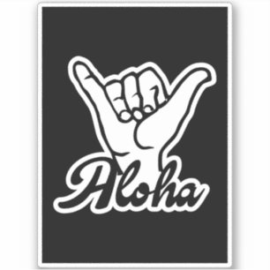 Adesivo Aloha Shaka Hand, Hang Loose sign