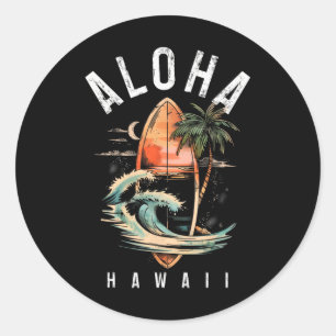 Adesivo Aloha Surf Havaiano Surfista Vintage Surf Hawaii