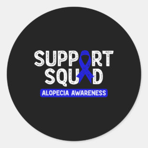 Adesivo Alopecia Apoio à Consciência Esquadrão Blue Family