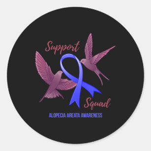 Adesivo Alopecia Areata Sensibiliza Guerreiro de Esquadrão