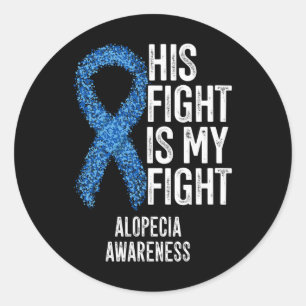 Adesivo Alopecia Areata Sua Luta É Minha Luta Contra Alope