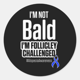 Adesivo Alopecia Sensibilização Guerreiro de Perda de Cabe