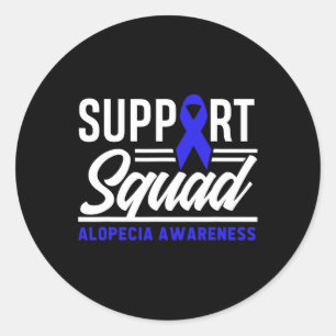 Adesivo Alopecia Warrior Support Squad Alopecia Sensibiliz