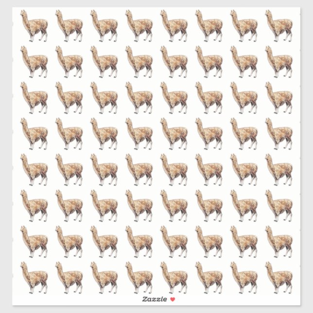Adesivo alpaca (Folha)