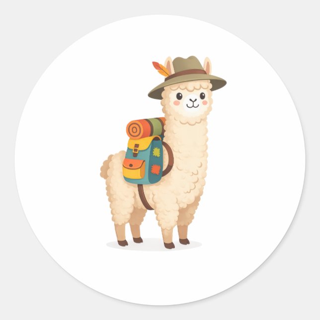 Adesivo Alpaca de Aventura (Frente)
