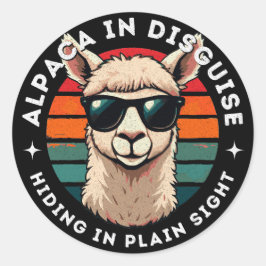 Adesivo Alpaca em Disguise - Escondendo-se na Visão Simple