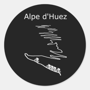 Adesivo Alpe d Huez em França design para homens e mulher