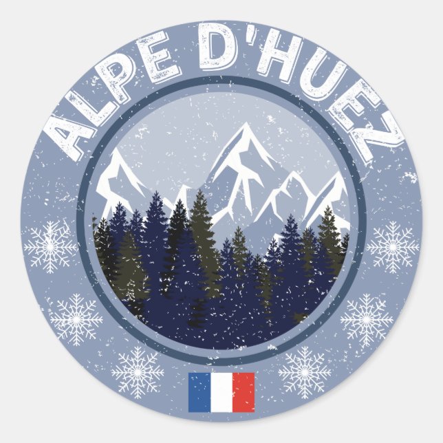 Adesivo Alpe d'Huez Station de ski Sticker (Frente)