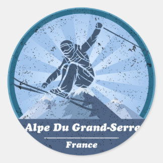 Adesivo Alpe Du Grand-Serre Skieur