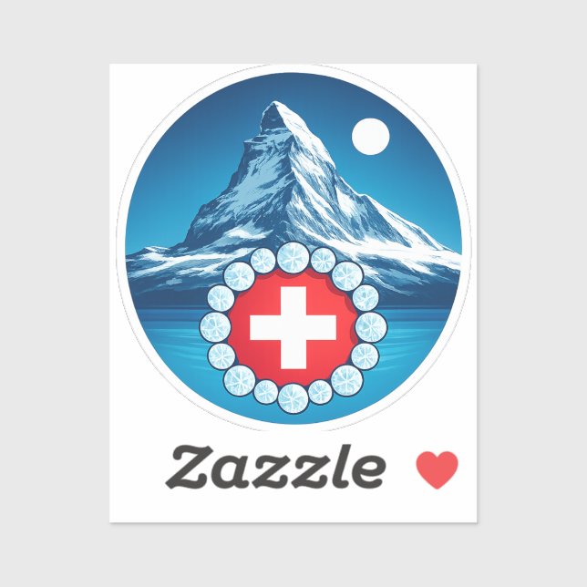Adesivo Alpes Suíços - Matterhorn (Folha)