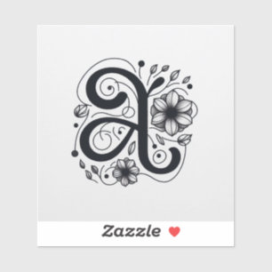 Adesivo Alphabet Adornments Custom Vinyl Letter Sticker"