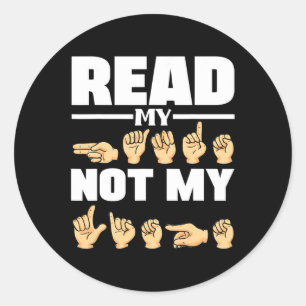 Adesivo Alphabet American Sing Language Asl Cote