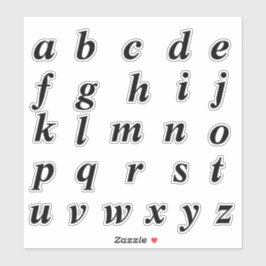 Adesivo Alphabet Monogramas Letras iniciais