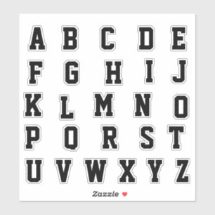 Adesivo Alphabet Monogramas Letras iniciais
