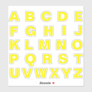 Adesivo Alphabet Monogramas Letras iniciais