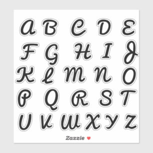 Adesivo Alphabet Monogramas Letras iniciais