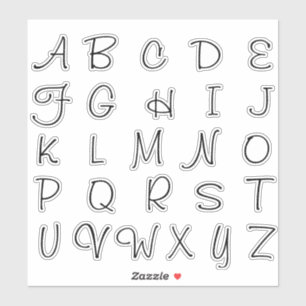 Adesivo Alphabet Monogramas Letras iniciais