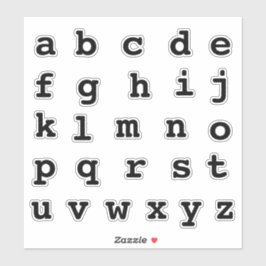 Adesivo Alphabet Monogramas Letras iniciais