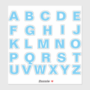 Adesivo Alphabet Monogramas Letras iniciais
