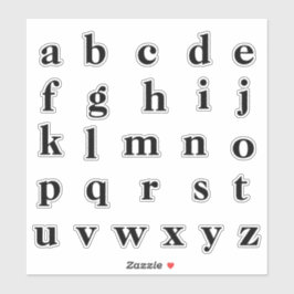Adesivo Alphabet Monogramas Letras iniciais