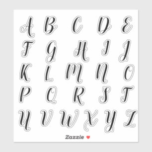 Adesivo Alphabet Monogramas Letras iniciais