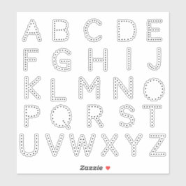 Adesivo Alphabet Monogramas Letras iniciais