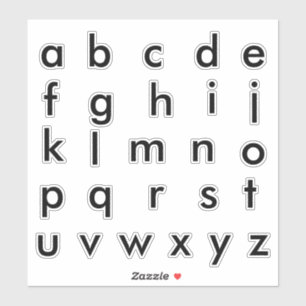 Adesivo Alphabet Monogramas Letras iniciais