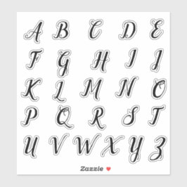 Adesivo Alphabet Monogramas Letras iniciais