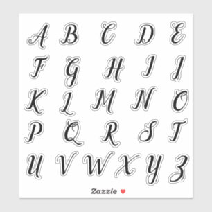 Adesivo Alphabet Monogramas Letras iniciais