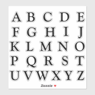 Adesivo Alphabet Monogramas Letras iniciais
