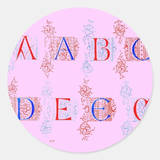 Adesivo Alphabet Sticker (Frente)