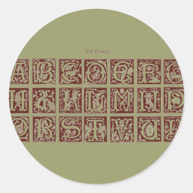 Adesivo Alphabet Sticker (Frente)