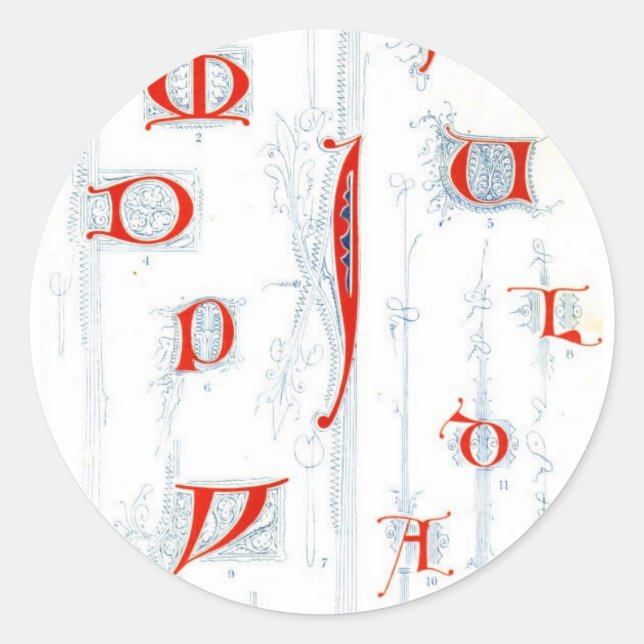 Adesivo Alphabet Sticker (Frente)