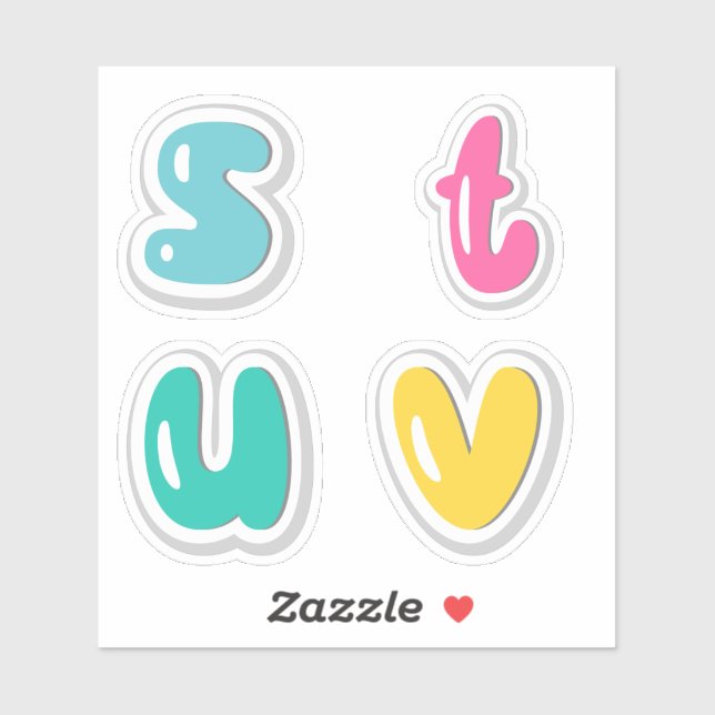 Adesivo Alphabets Sticker (Folha)