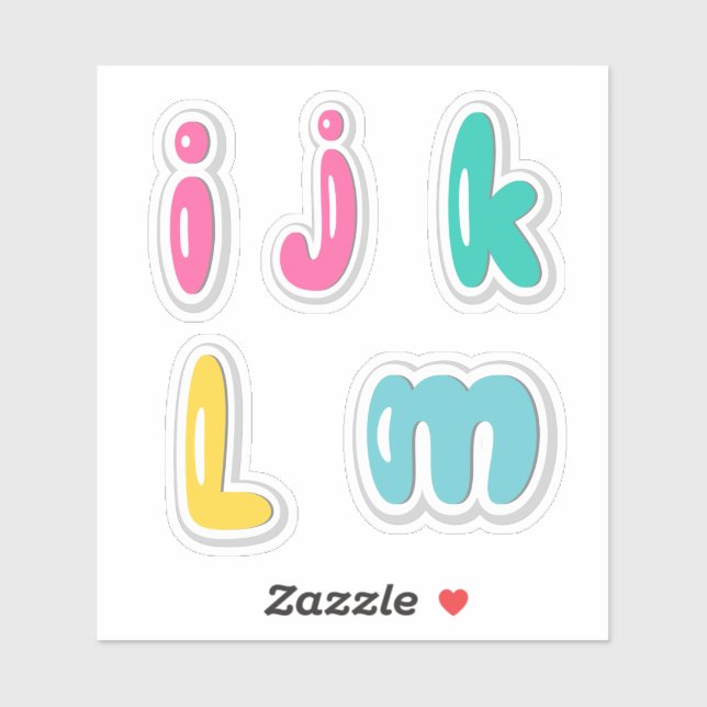Adesivo Alphabets Sticker (Folha)