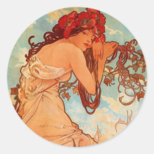 Adesivo Alphons Mucha Summer