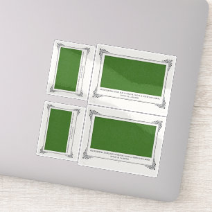 Adesivo Alphonse Allais, April Fools, Green, Abstrato Art