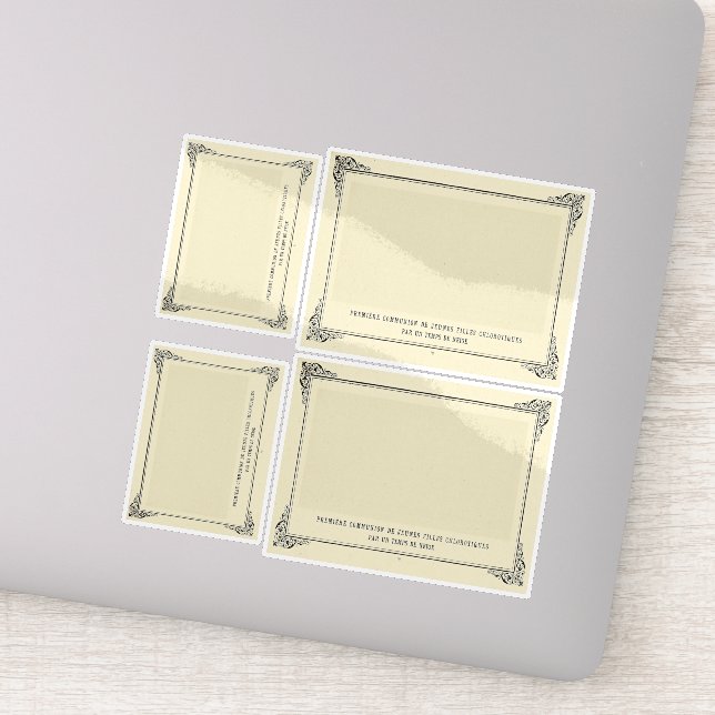 Adesivo Alphonse Allais, April Fools, White, Abstrato Art (Detalhe)