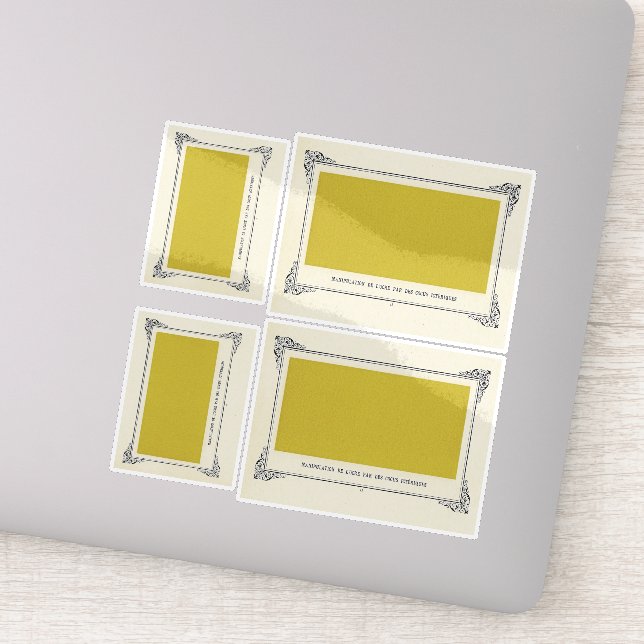 Adesivo Alphonse Allais, April Fools, Yellow, Abstrato Art (Detalhe)