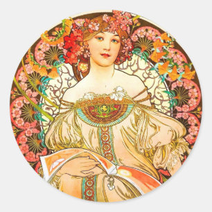 Adesivo Alphonse Mucha Art Nouveau Daydre