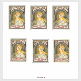 Adesivo Alphonse Mucha Vintage Whitman's Ad Sticker