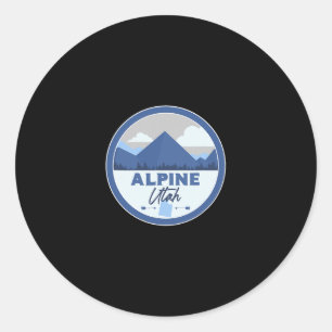Adesivo Alpine Utah Ut Montanhas Dge Hiking Lembrança 