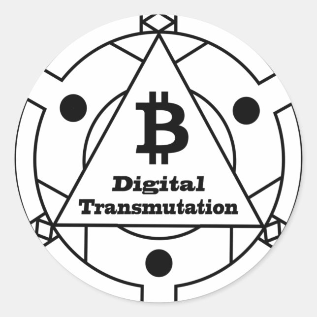 Adesivo Alquimia de transmutação digital (Frente)