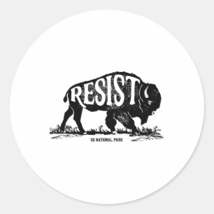 Adesivo Alt Us National Park Resist Service T Shirt Bison