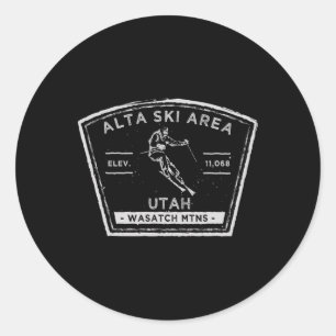Adesivo Alta Utah Snow Skiing