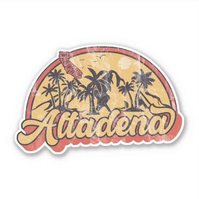 Adesivo Altadena, Califórnia (Frente)
