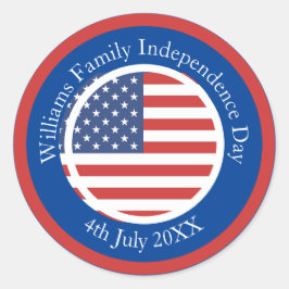 Adesivo Alterar Nome Texto EUA Sinalizador Independência D