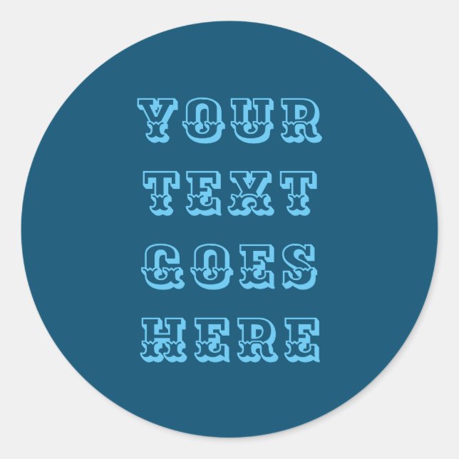 Adesivo alterar seu texto aqui texto pessoal (Frente)