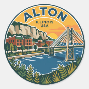 Adesivo Alton Illinois EUA