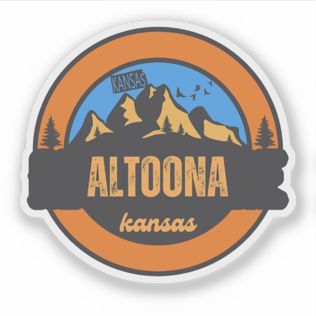 Adesivo Altoona, Kansas (Frente)